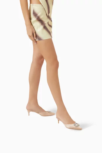 Lily 50 Mules in Satin