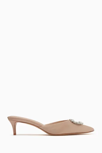 Lily 50 Mules in Satin