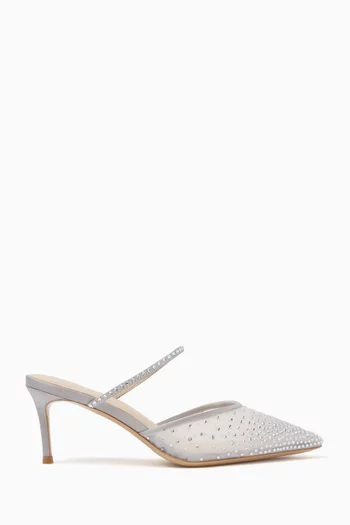 Sasha 70 Mules in Mesh