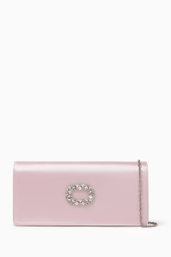 Alice Crystal-embellished Clutch in Satin
