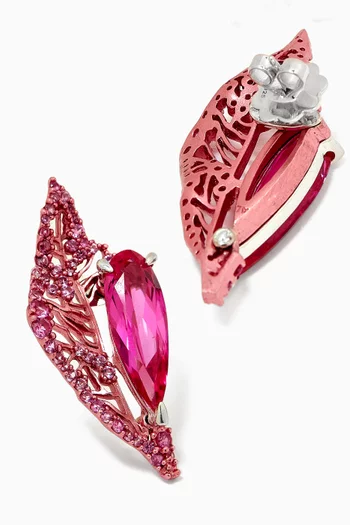 Halia Earrings in 18kt White Gold & Rhodium Vermeil