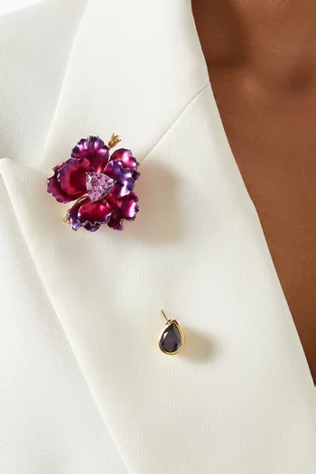 Parrot Bloom Brooch in 18kt Gold Vermeil