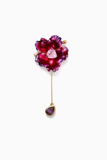 Parrot Bloom Brooch in 18kt Gold Vermeil