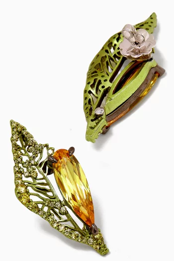 Halia Earrings in 18kt White Gold & Rhodium Vermeil