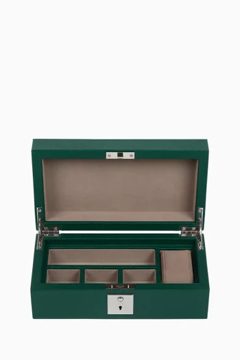 Watch & Cufflink Box in Leather