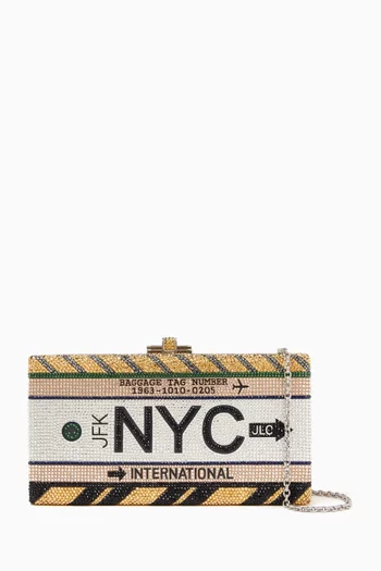 كلاتش مستطيل بعبارة NYC Home Base