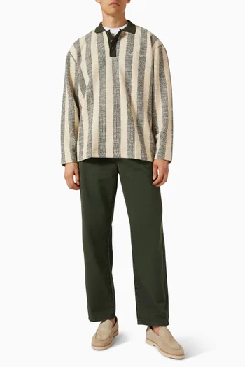 Romeo Pleated Chino Pants in Cotton