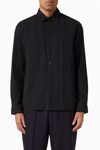 قميص كاش مخطط قطن