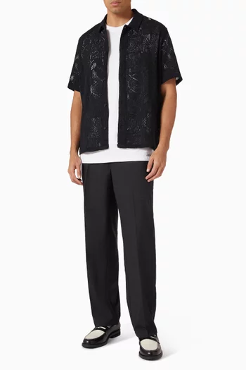 قميص هيكتور دانتيل مزيج قطن