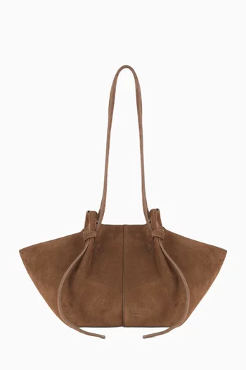 Small Mochi Tote Bag in Suede