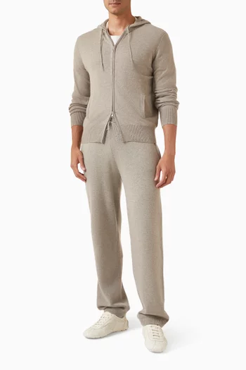 Zip Hoodie in Cashmere