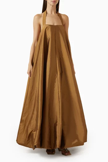 Celestia Open-back Gown in Taffeta