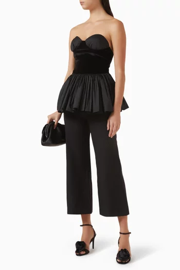 Venezia Bustier Top in Velvet