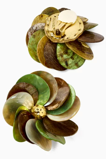 Fleur De Shells Clip-on Earrings