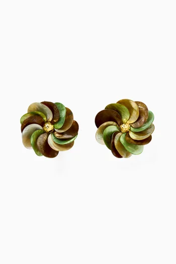 Fleur De Shells Clip-on Earrings