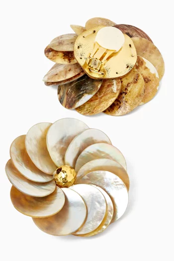 Fleur De Shells Clip-on Earrings