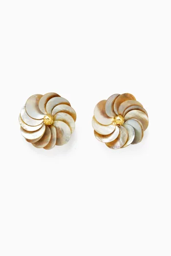 Fleur De Shells Clip-on Earrings