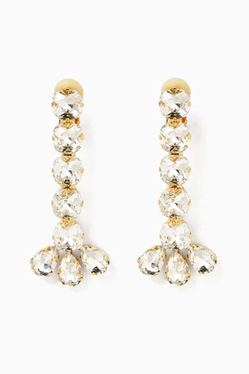 Diademes Clip-on Earrings in Gold-plated Brass