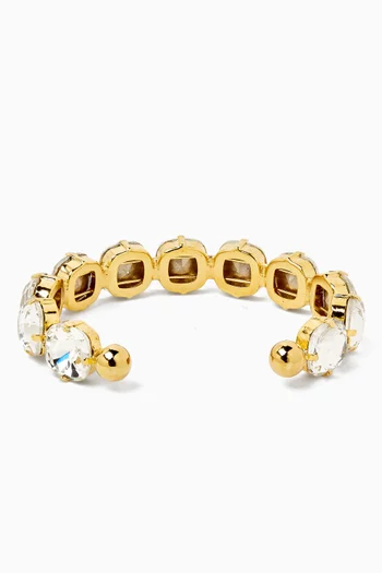 Diademes Cuff in Gold-plated Brass