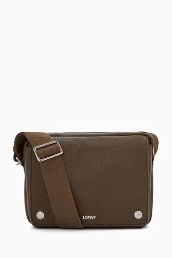Medium Messenger Bag in Pebble Leather