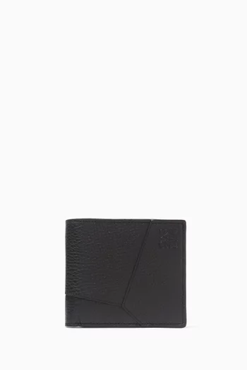 Puzzle Edge Bifold Wallet in Leather