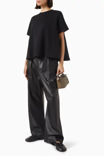 Trapeze Top in Compact Cotton Blend