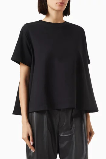 Trapeze Top in Compact Cotton Blend