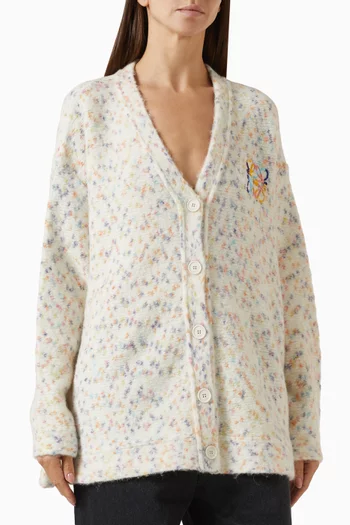 كارديغان بقصة ترابيز وشعار الماركة مزيج صوف