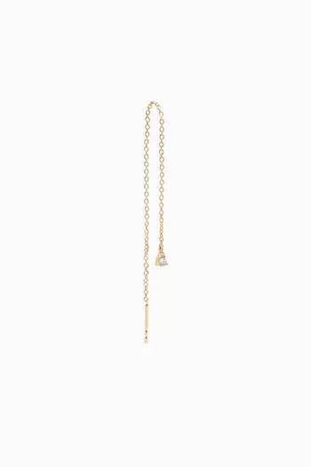 Perfect Pear Diamond Single Earring in 14kt Gold