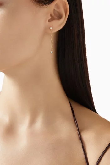 Perfect Pear Diamond Earrings in 14kt Gold