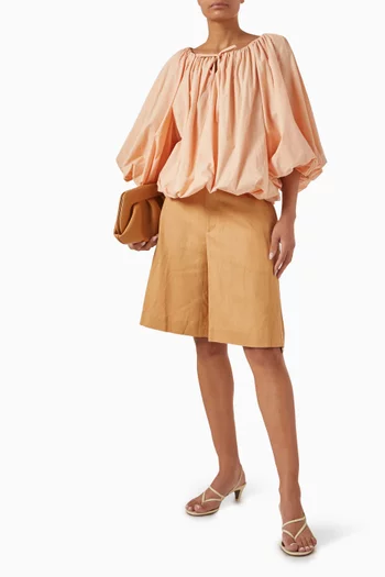 Pirate Puff Blouse in Cotton-poplin