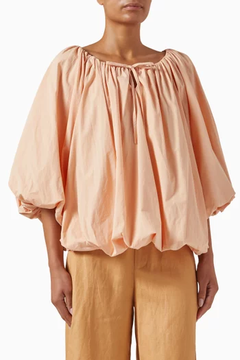 Pirate Puff Blouse in Cotton-poplin