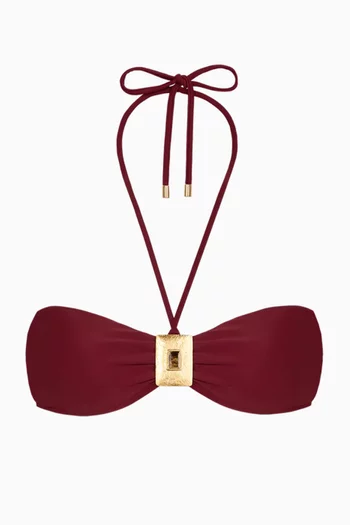Matte Liza Tri Bikini Top