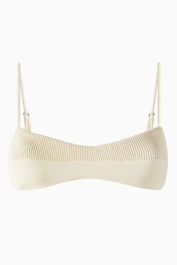 Ribbed Agatha Bikini Top