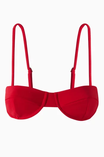 Vintage Bikini Top in Crepe