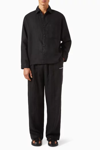 MKI Box Dress Shirt in Linen