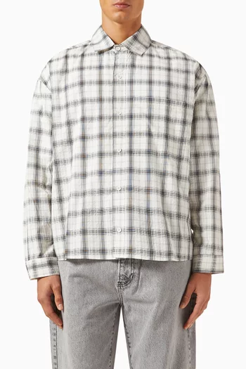 MKI Box Dress Check Shirt in Cotton