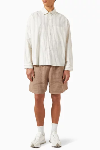 MKI Box Dress Striped Shirt in Cotton