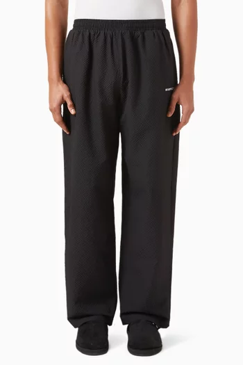Wide-leg Pants in Seersucker