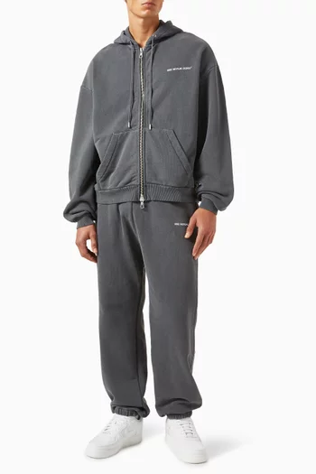 Uniform Zip Hoodie in Cotton-blend
