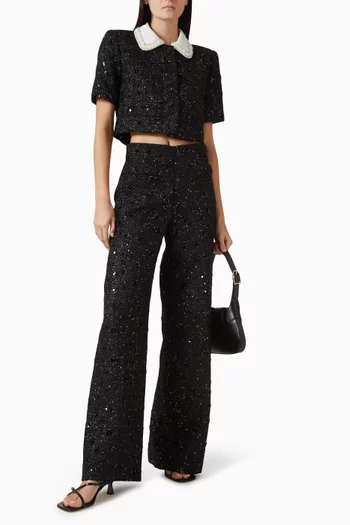 Bennelie Sequin-embellished Jacket in Tweed