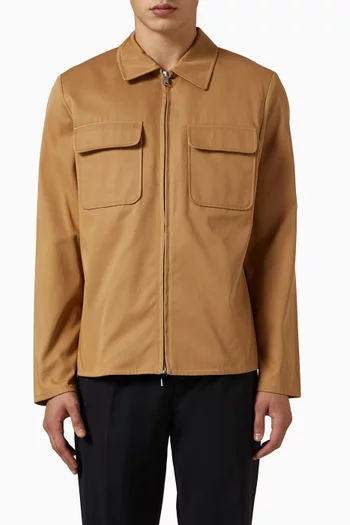Zip-up Jacket in Cotton