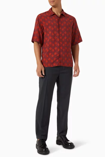 Big Robe Print Shirt in Viscose