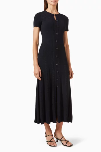 Milla Maxi Dress in Viscose Knit