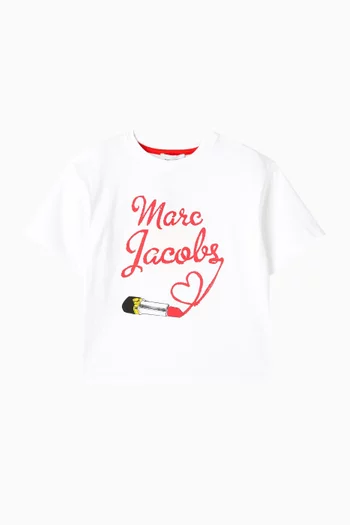 Illustration Logo T-shirt in Cotton