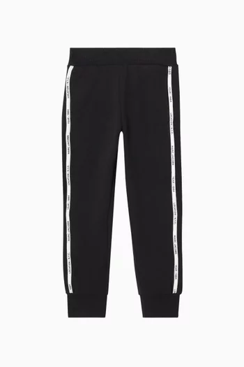 Logo Tape Sweatpants in Cotton