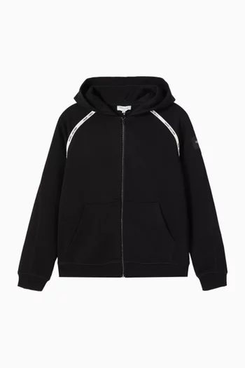 Logo-print Hoodie in Organic Cotton-blend