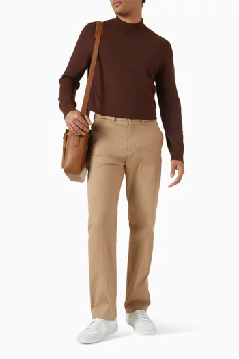 High Collar Sweater in Wool