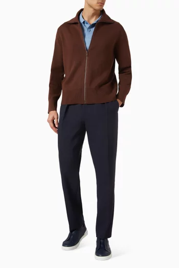 Trucker Cardigan in Wool