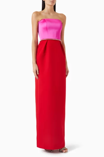 Embellished Colour-block Dress